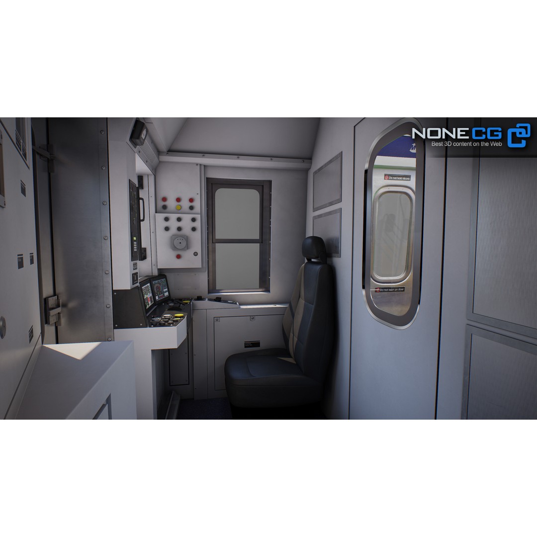 New York City R211 Subway Trains 3D Model – Realistic Environment, FBX, OBJ - View 12