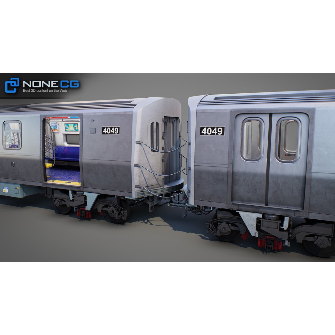New York City R211 Subway Trains 3D Model – Realistic Environment, FBX, OBJ - View 13