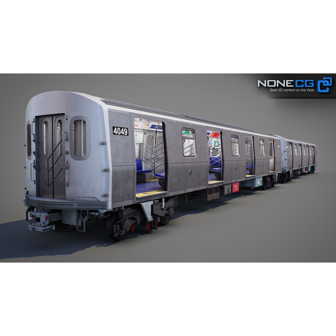 New York City R211 Subway Trains 3D Model – Realistic Environment, FBX, OBJ - View 14