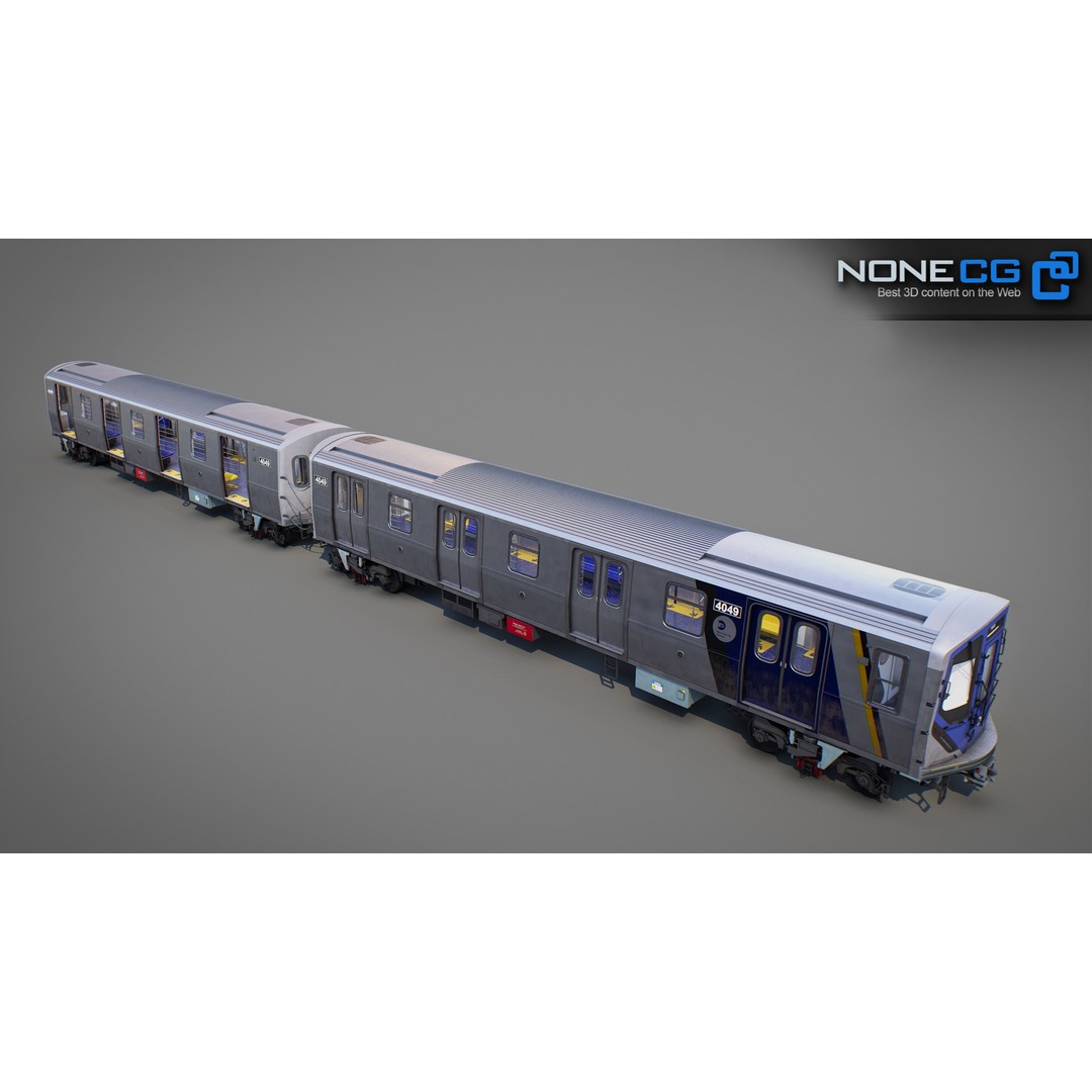 New York City R211 Subway Trains 3D Model – Realistic Environment, FBX, OBJ - View 18