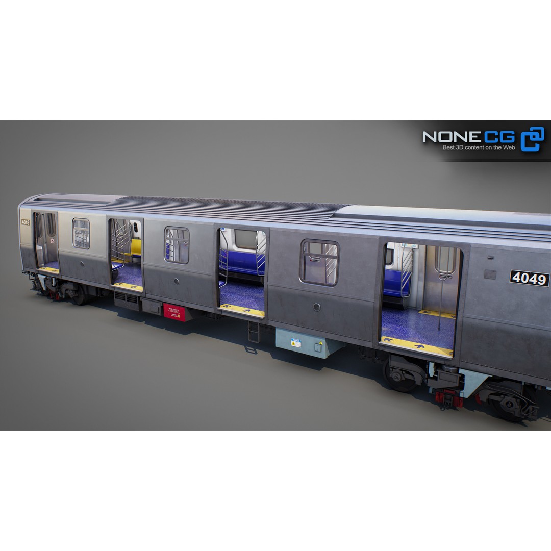 New York City R211 Subway Trains 3D Model – Realistic Environment, FBX, OBJ - View 22