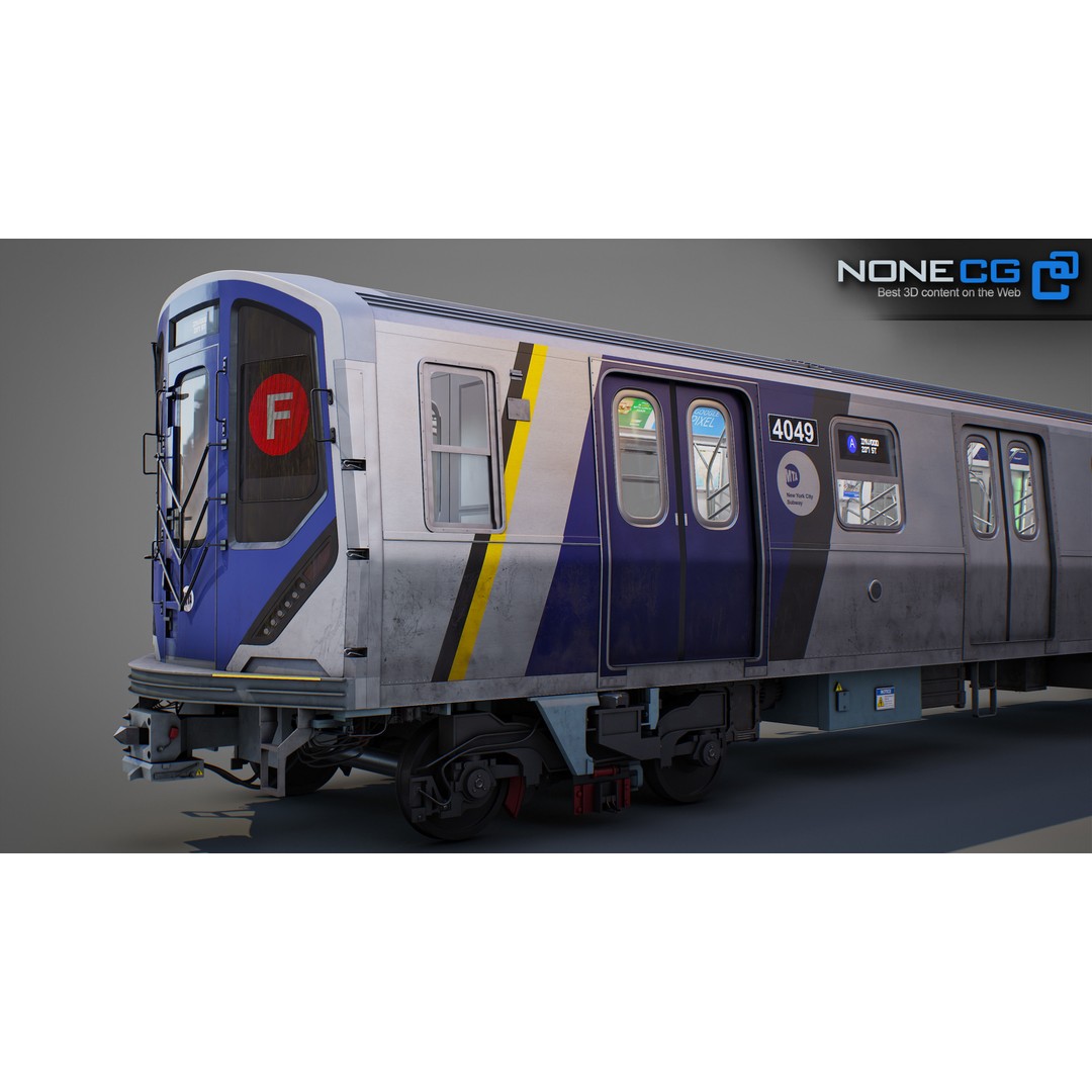 New York City R211 Subway Trains 3D Model – Realistic Environment, FBX, OBJ - View 7
