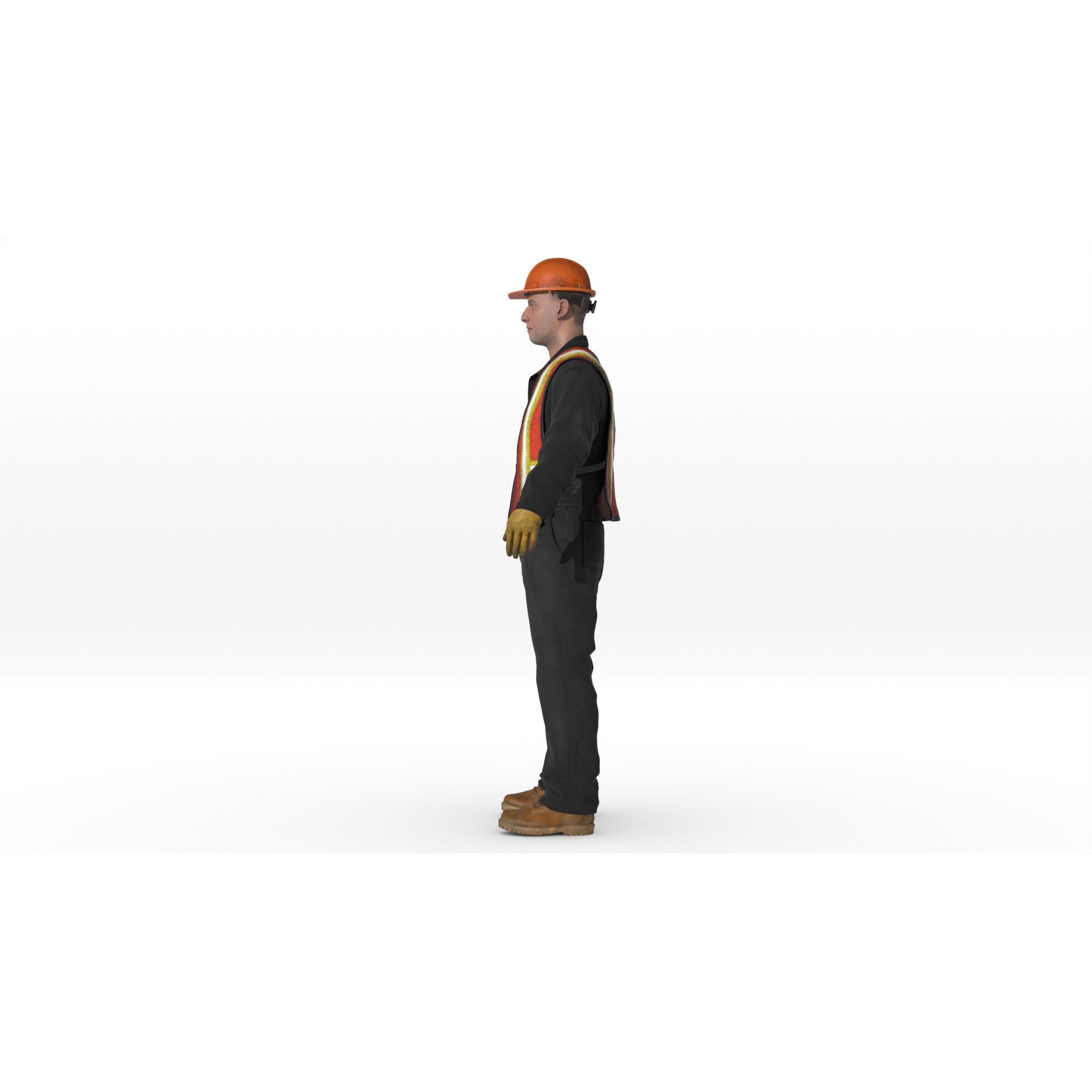 Construction Worker - Game-Ready 3D Model - View 13