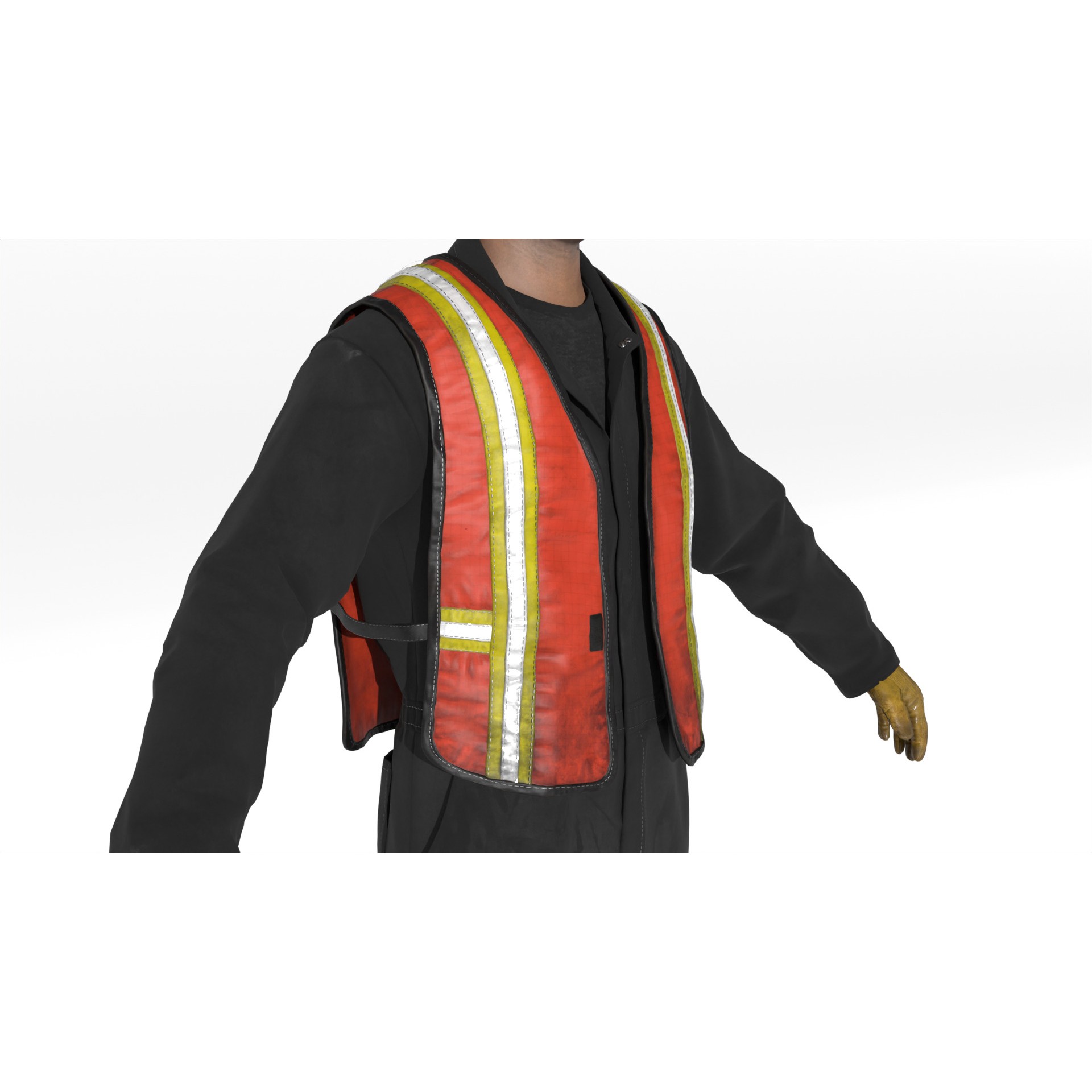 Construction Worker - Game-Ready 3D Model - View 17