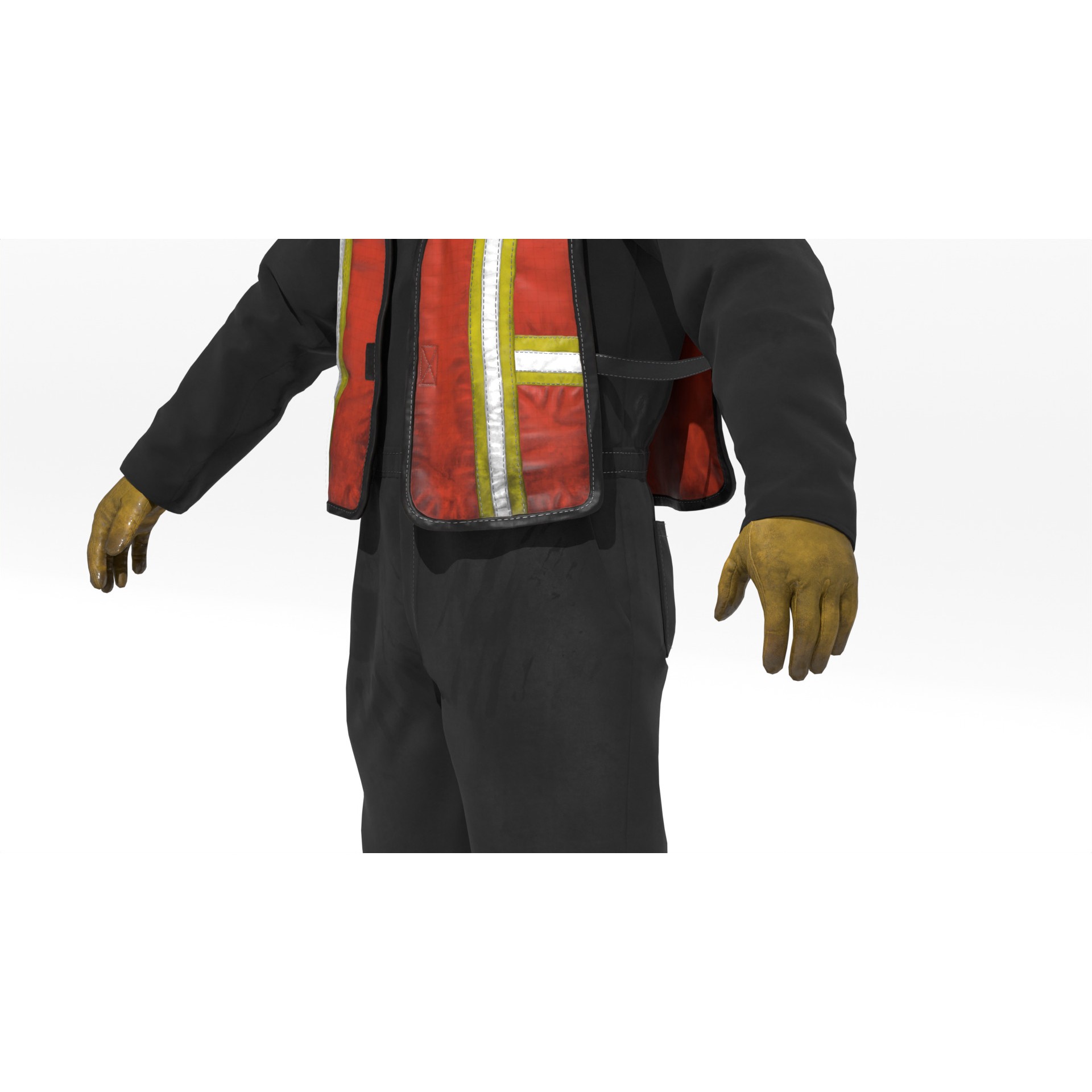 Construction Worker - Game-Ready 3D Model - View 18