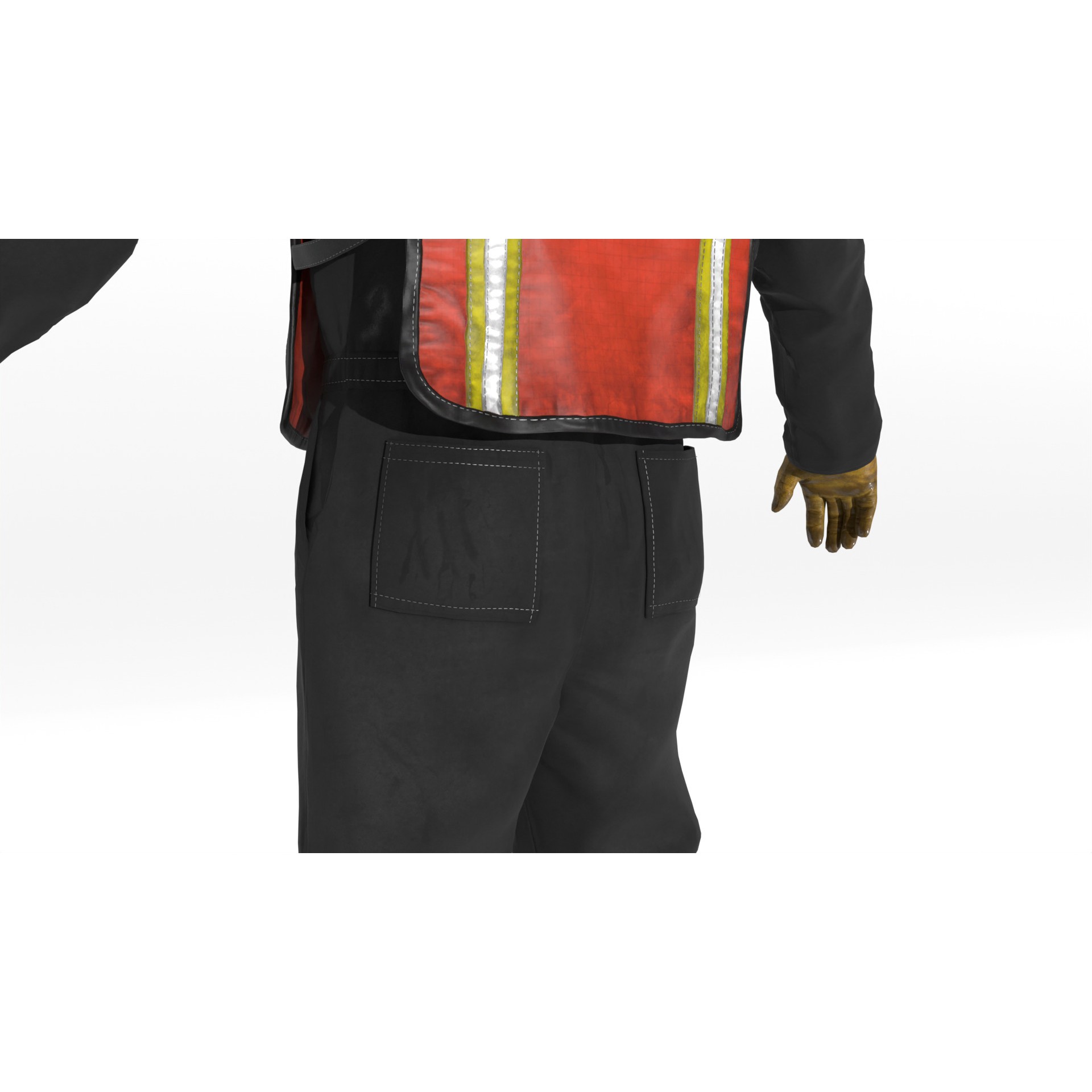 Construction Worker - Game-Ready 3D Model - View 19