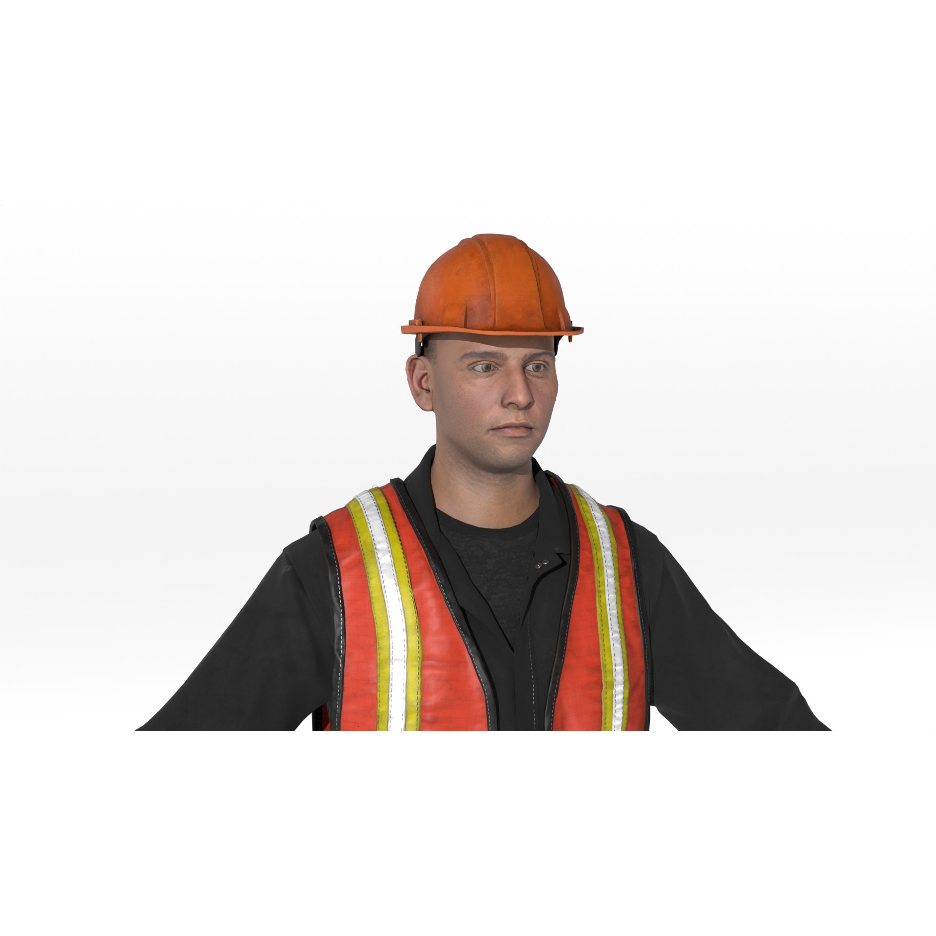 Construction Worker - Game-Ready 3D Model - View 21