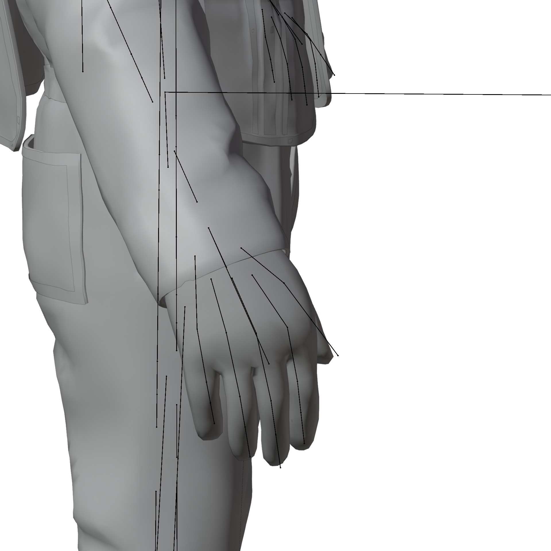 Construction Worker - Game-Ready 3D Model - View 23