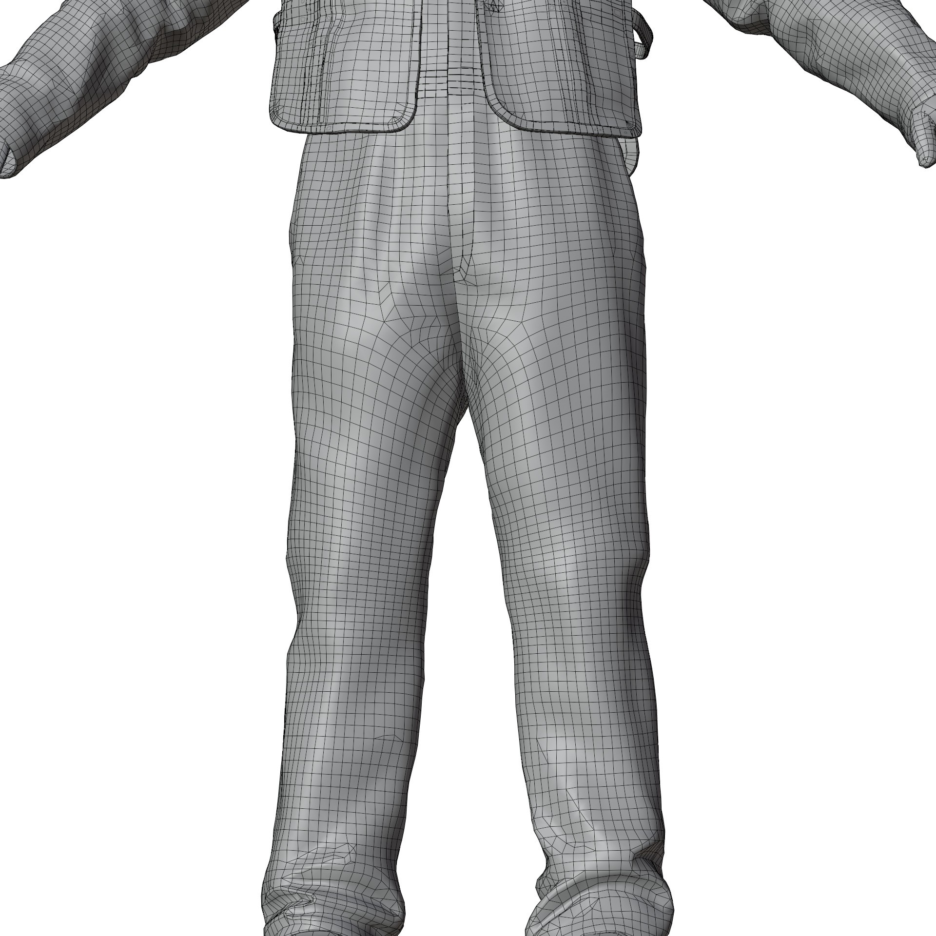 Construction Worker - Game-Ready 3D Model - View 31