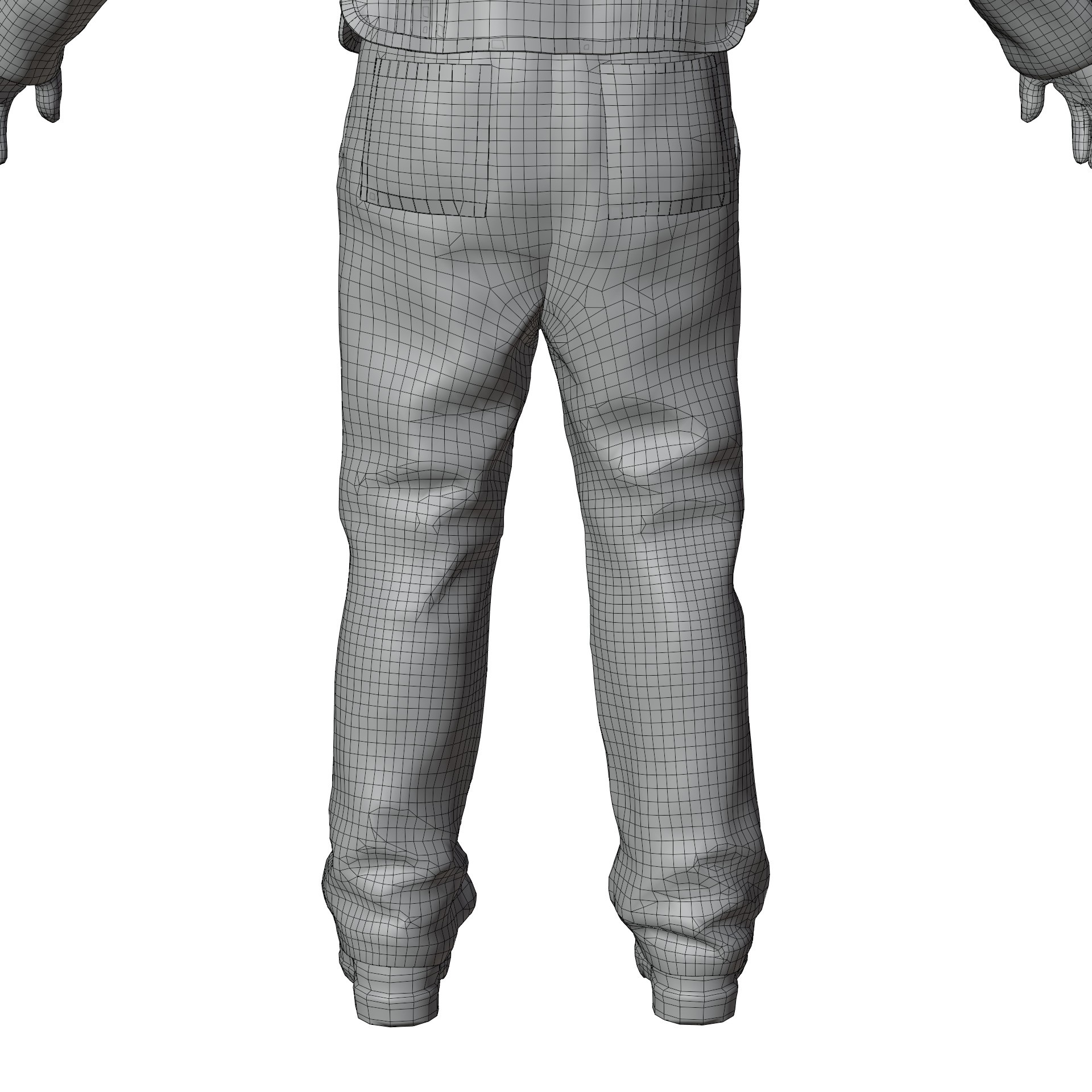 Construction Worker - Game-Ready 3D Model - View 33