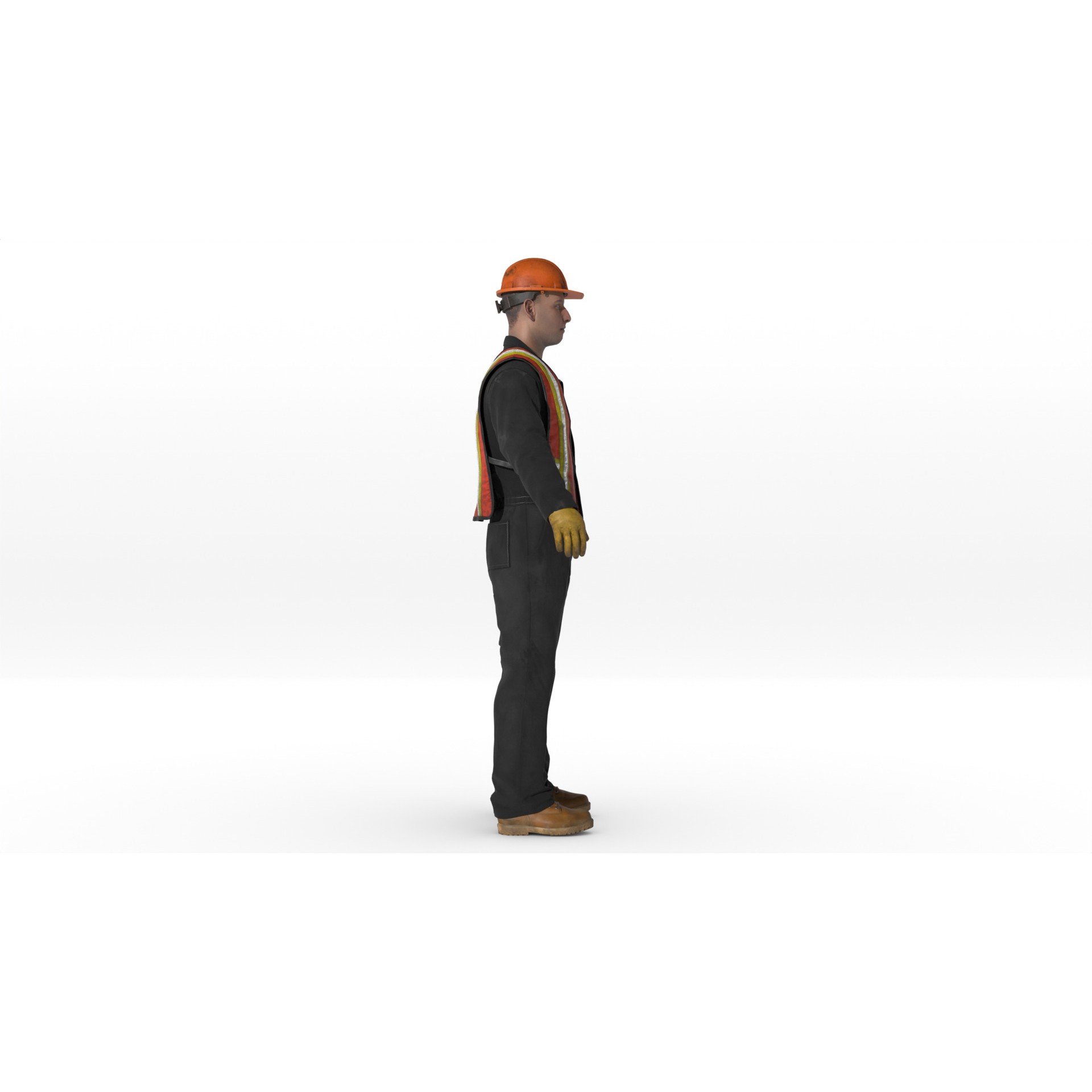 Construction Worker - Game-Ready 3D Model - View 8