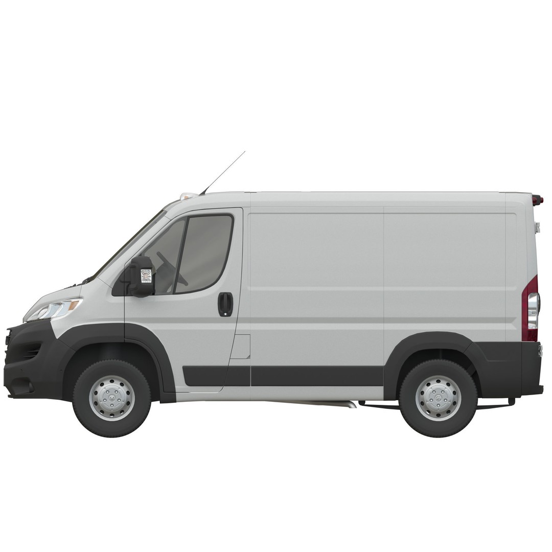 2024 Ram ProMaster Low Roof 3D Model – Detailed Cargo Van, FBX, OBJ - View 12
