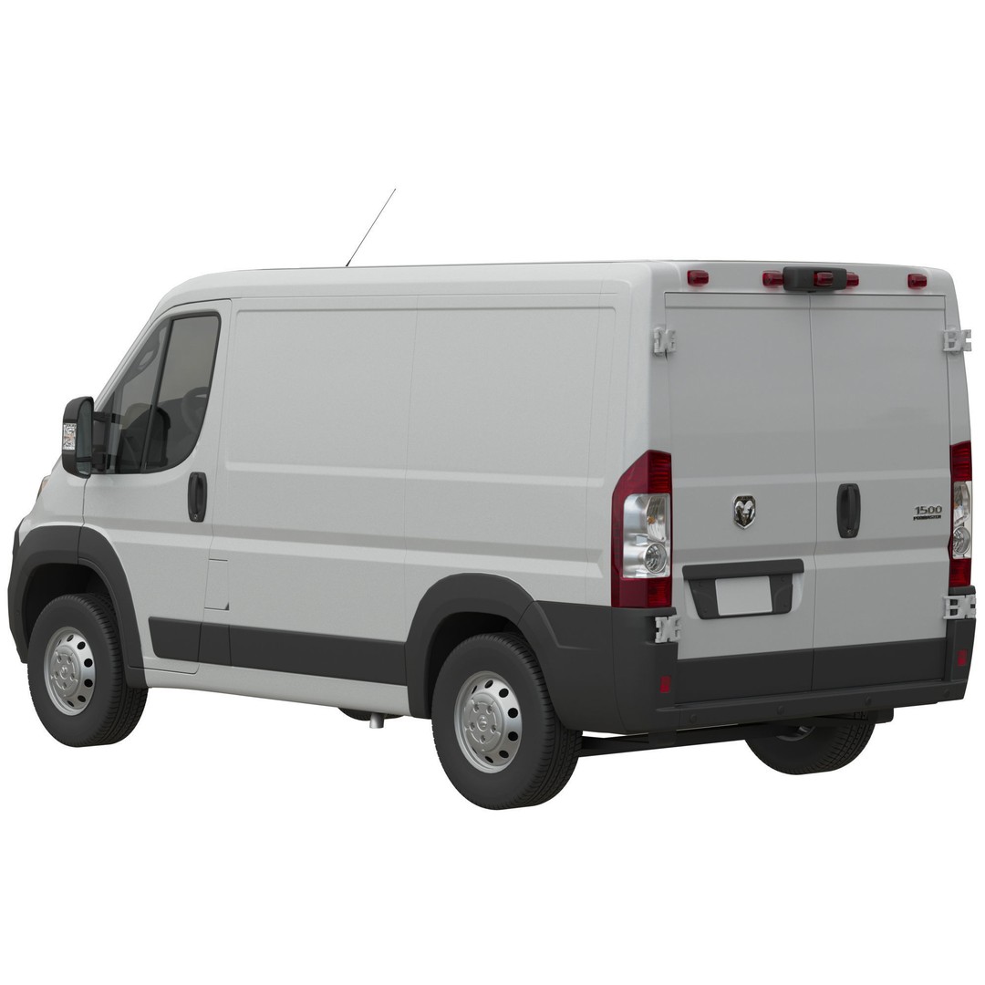 2024 Ram ProMaster Low Roof 3D Model – Detailed Cargo Van, FBX, OBJ - View 4