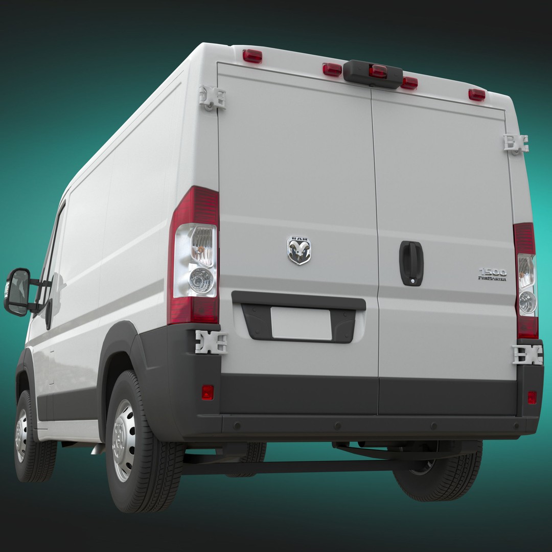 2024 Ram ProMaster Low Roof 3D Model – Detailed Cargo Van, FBX, OBJ - View 5