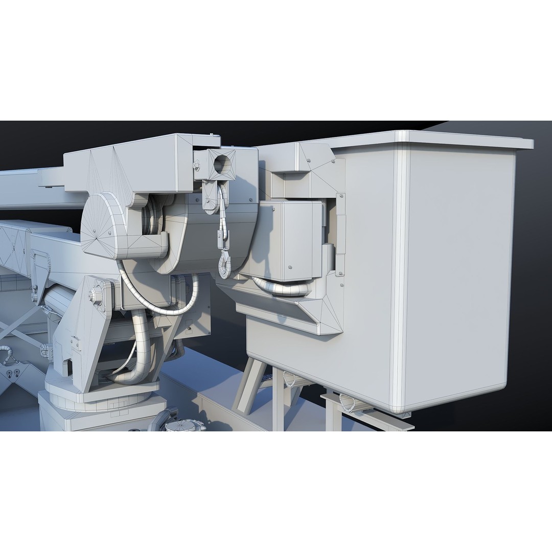 Freightliner M2 106 Bucket Truck 3D Model – Low Poly Game Asset, FBX - View 43