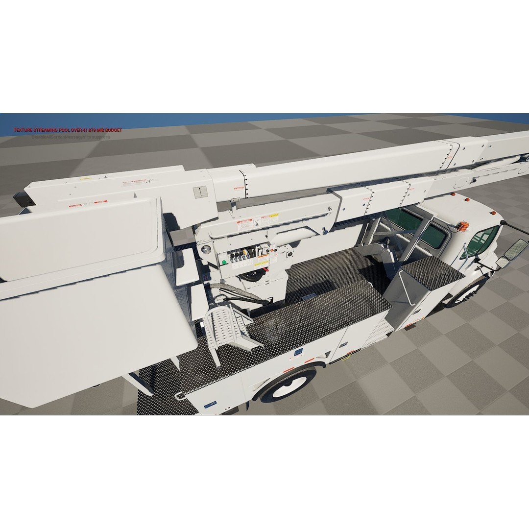 Freightliner M2 106 Bucket Truck 3D Model – Low Poly Game Asset, FBX - View 65