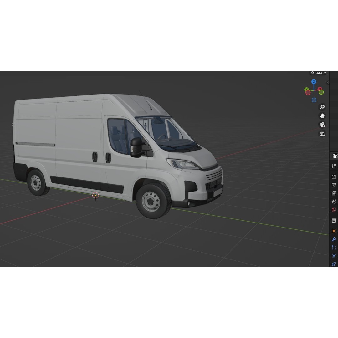 L2H2 Global Commercial Van 3D Model – High Poly, FBX, Game-Ready