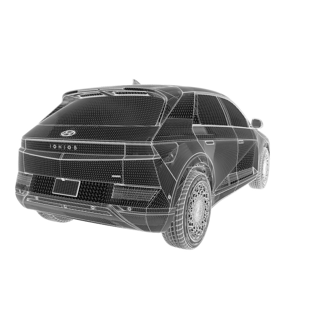 Ioniq 5 3D Model – High-Res Game Asset with Light Rigs, FBX, OBJ - View 12
