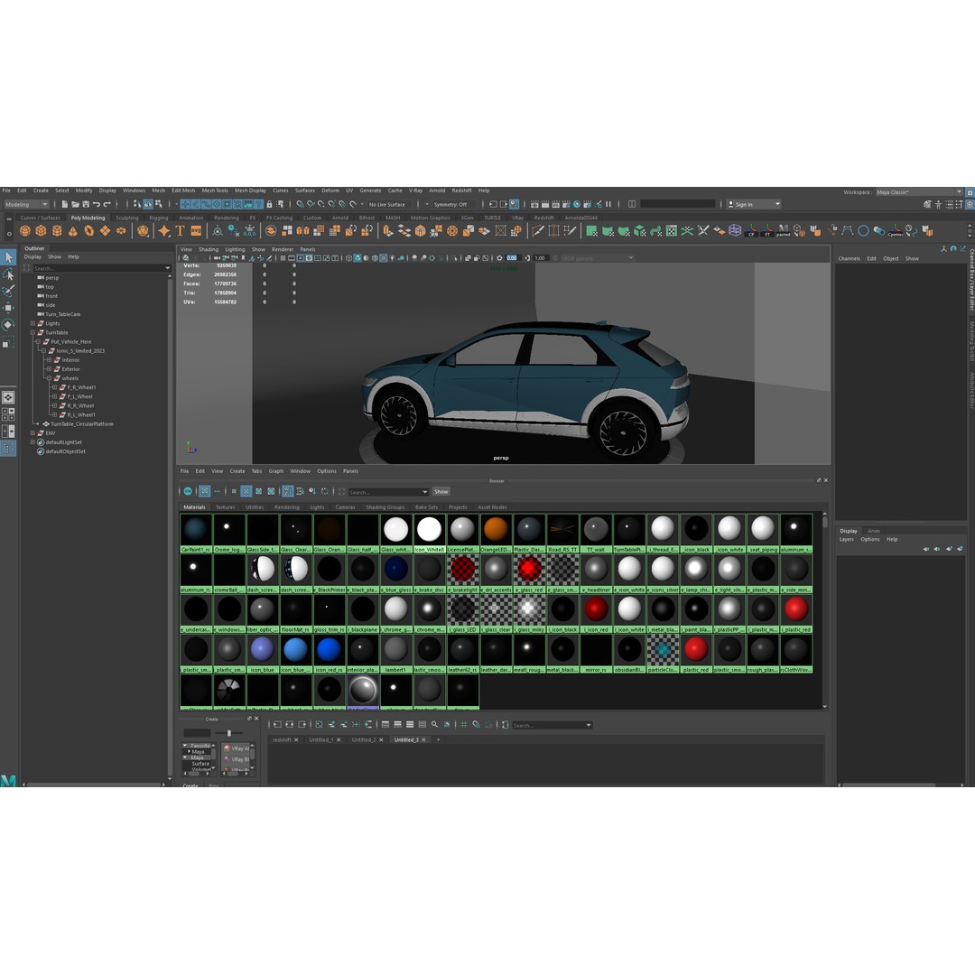 Ioniq 5 3D Model – High-Res Game Asset with Light Rigs, FBX, OBJ - View 9