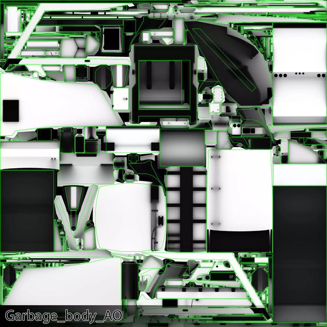 International Workstar Garbage Truck 3D Model – Low Poly Game Asset, FBX - View 39