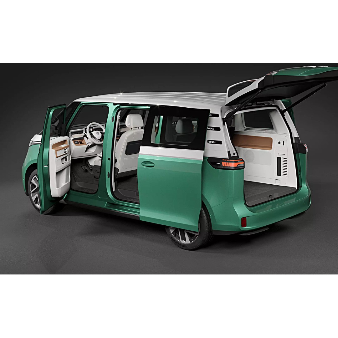 2025 Volkswagen ID Buzz SWB Green 3D Model – Photorealistic Vehicle Asset, FBX, OBJ - View 15