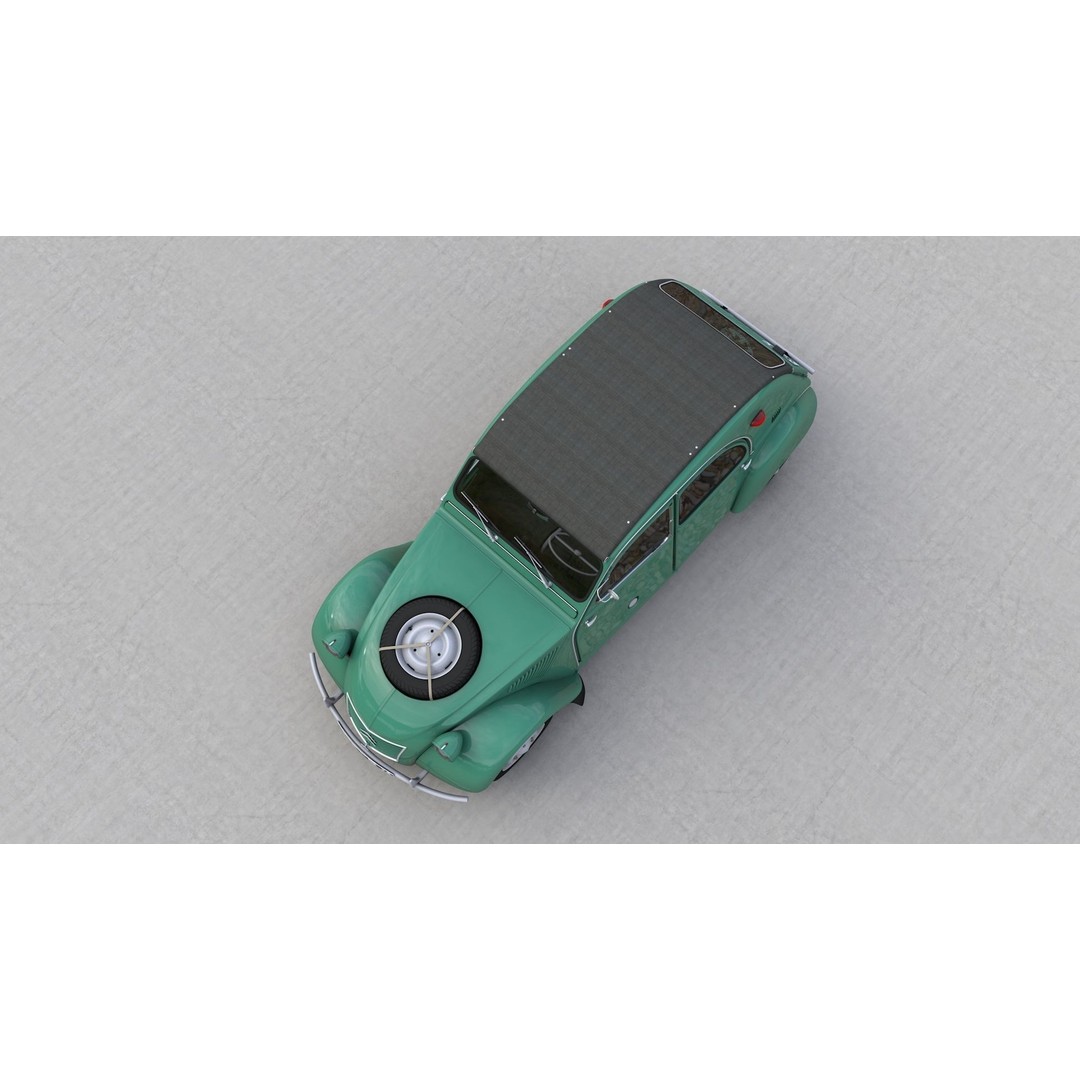 Citroen Sahara 2CV 1964 3D Model – High Poly Game Asset, FBX, Blender - View 17