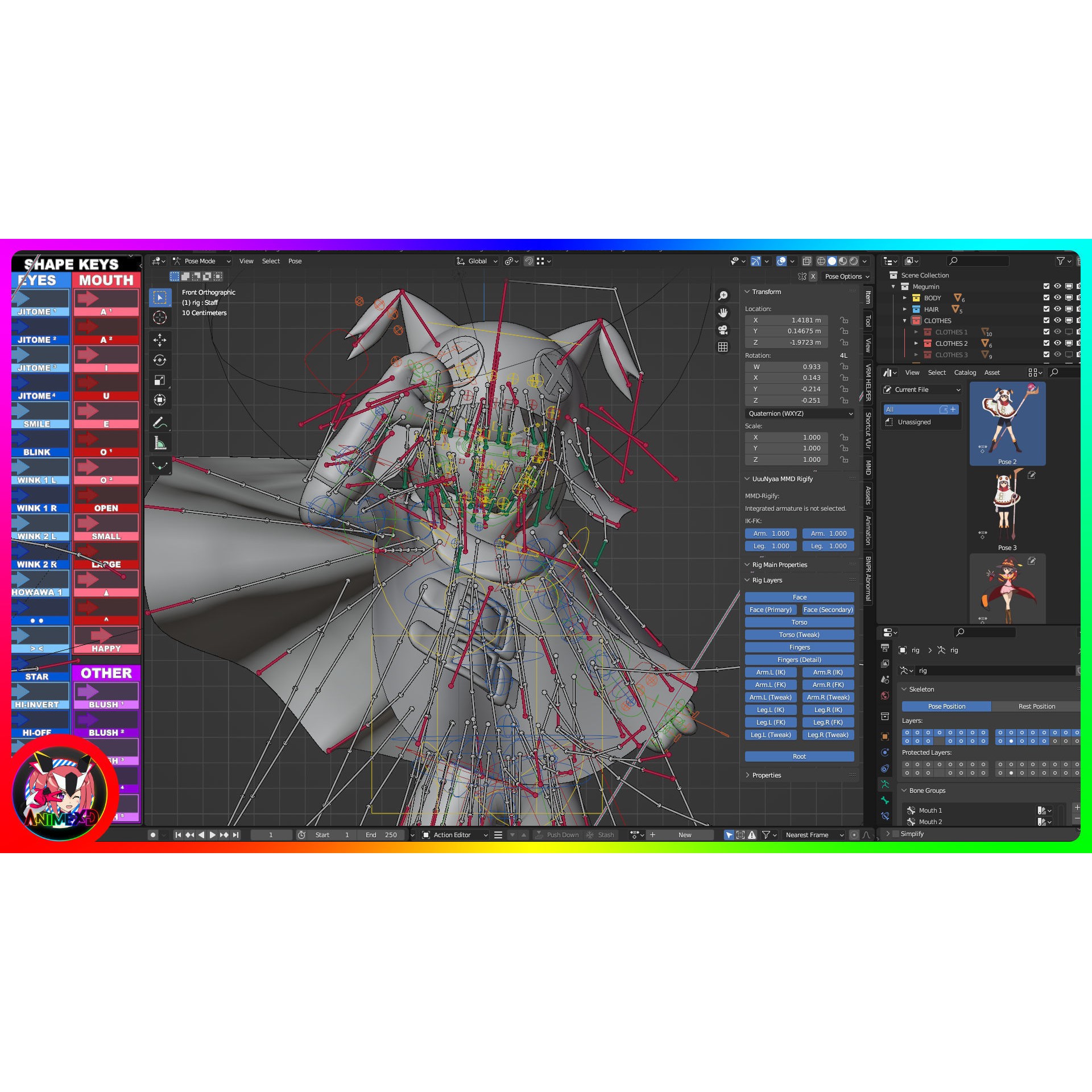 Megumin - Rigged Anime Character 3D Model