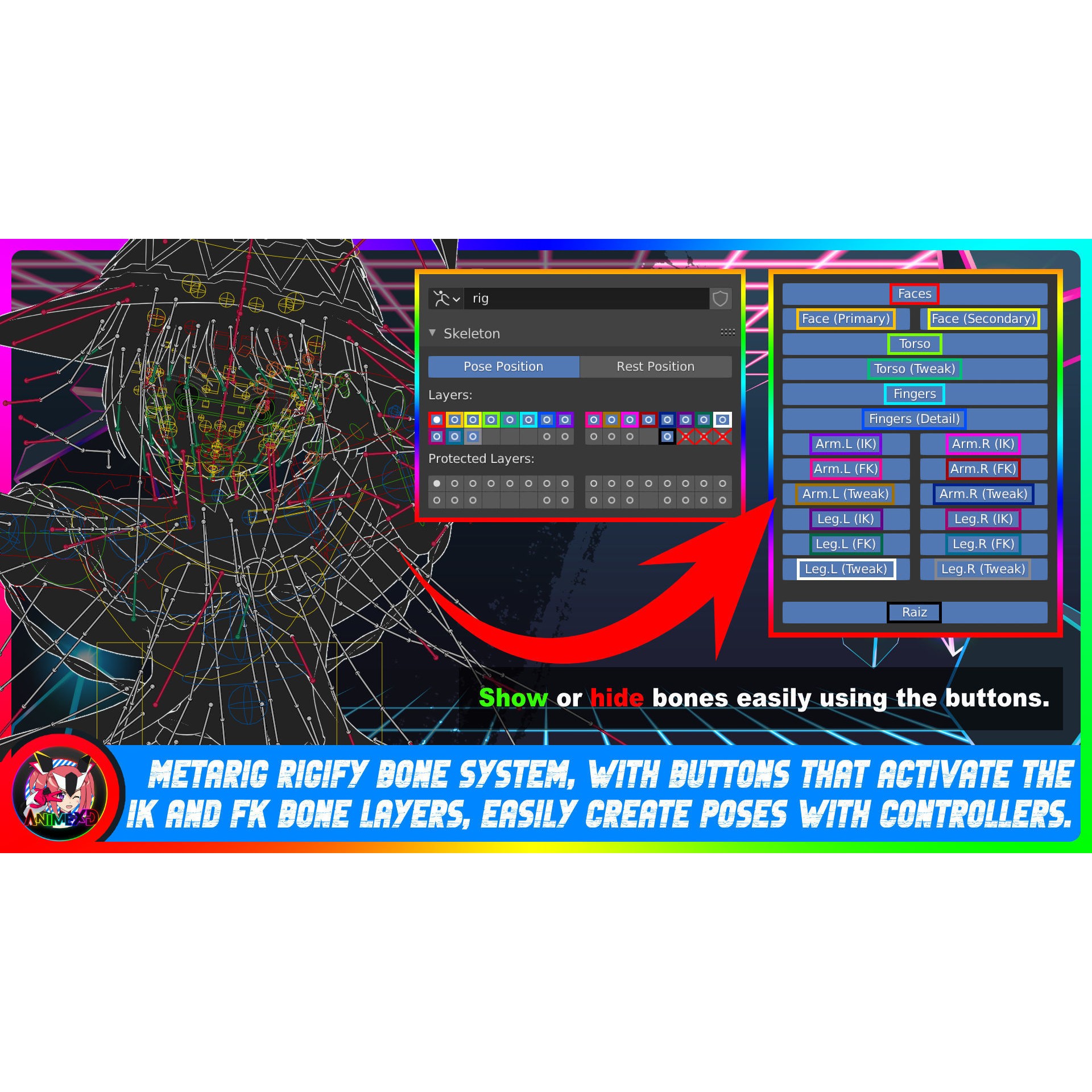 Megumin - Rigged Anime Character 3D Model - View 5