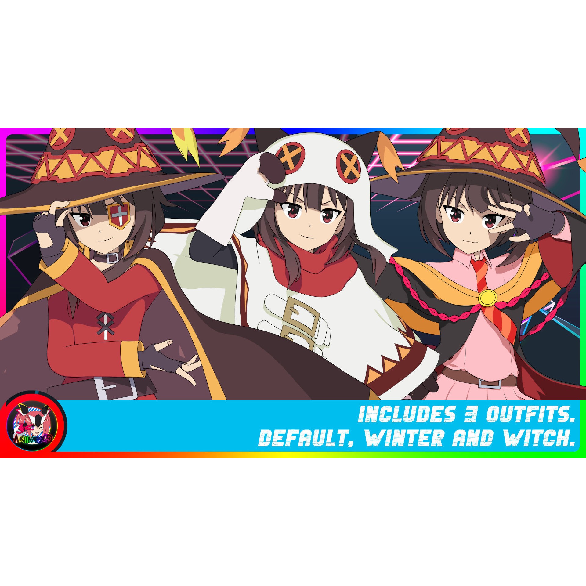 Megumin - Rigged Anime Character 3D Model - View 7