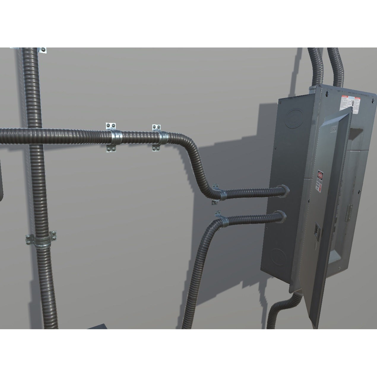 Fuse Boxes with Modular Wiring - Low-Poly Game-Ready 3D Model - View 5