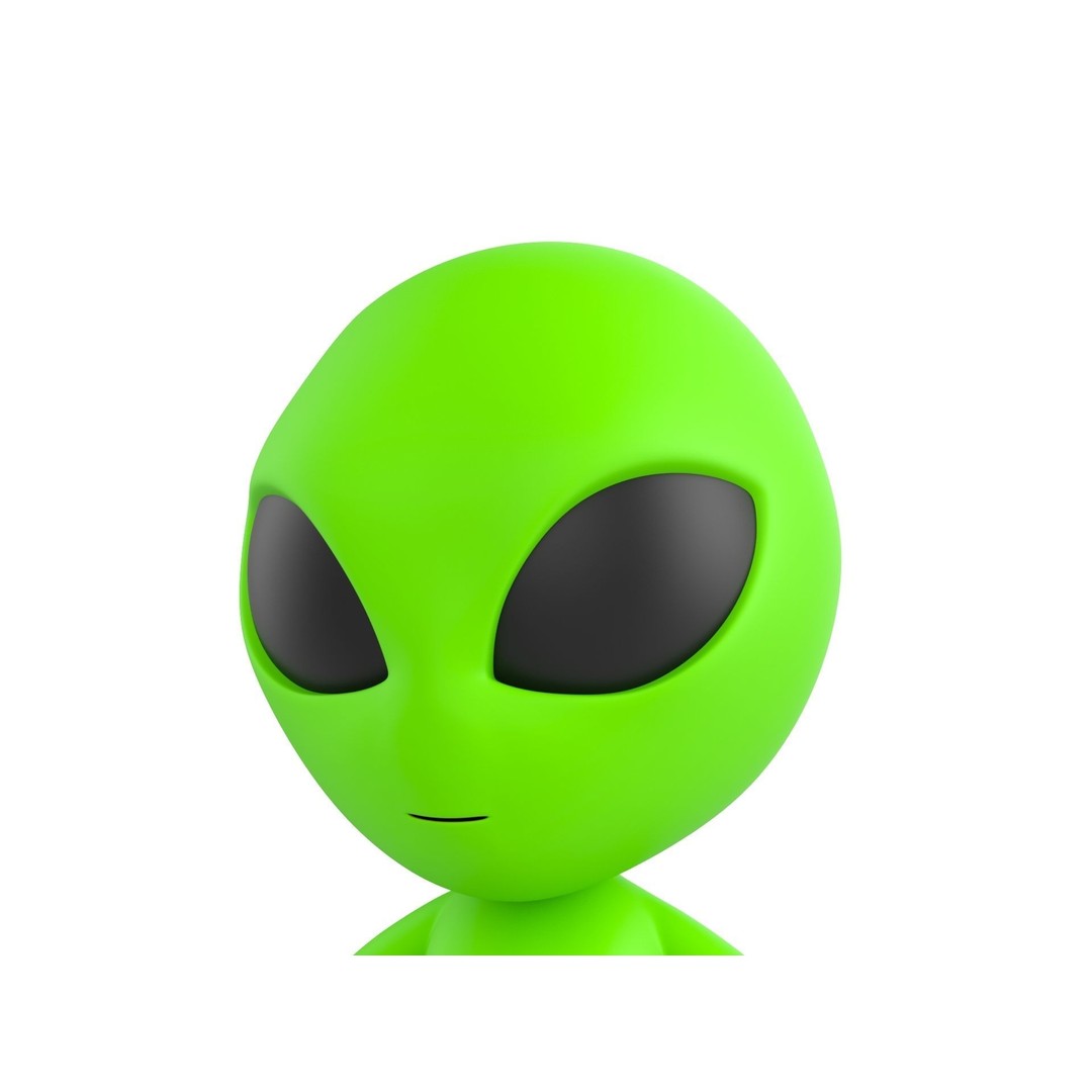 Rigged Alien 3D Model – Cute Cartoon Character, FBX & OBJ - View 17