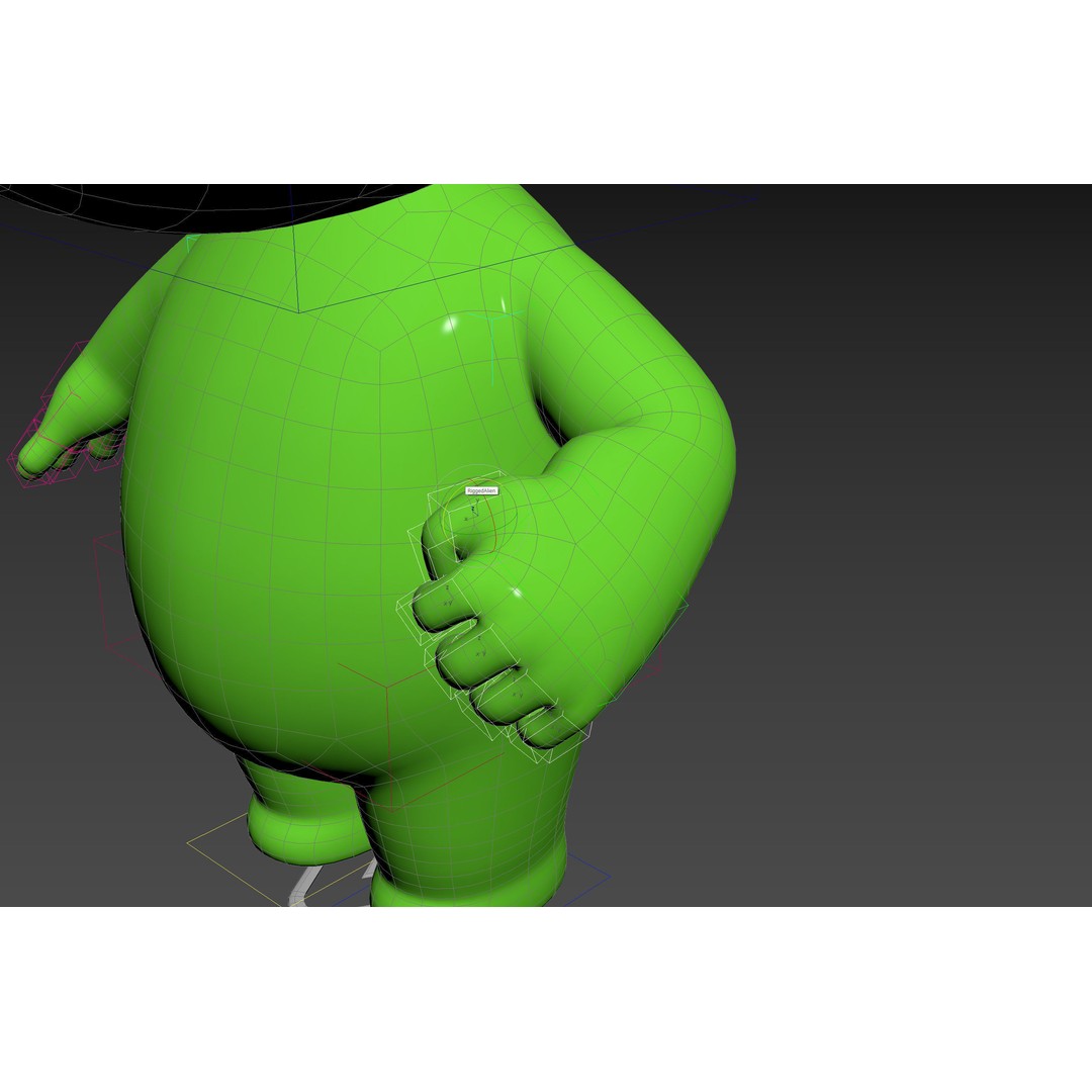 Rigged Alien 3D Model – Cute Cartoon Character, FBX & OBJ - View 27