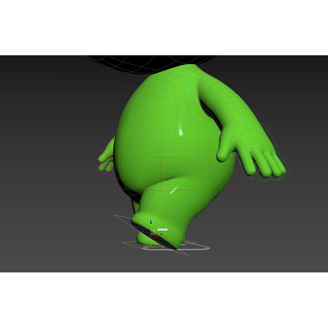 Rigged Alien 3D Model – Cute Cartoon Character, FBX & OBJ - View 29