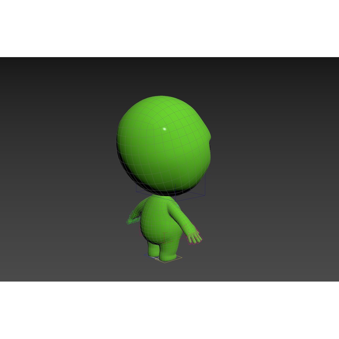 Rigged Alien 3D Model – Cute Cartoon Character, FBX & OBJ - View 34