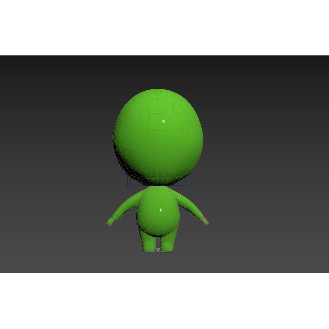 Rigged Alien 3D Model – Cute Cartoon Character, FBX & OBJ - View 35