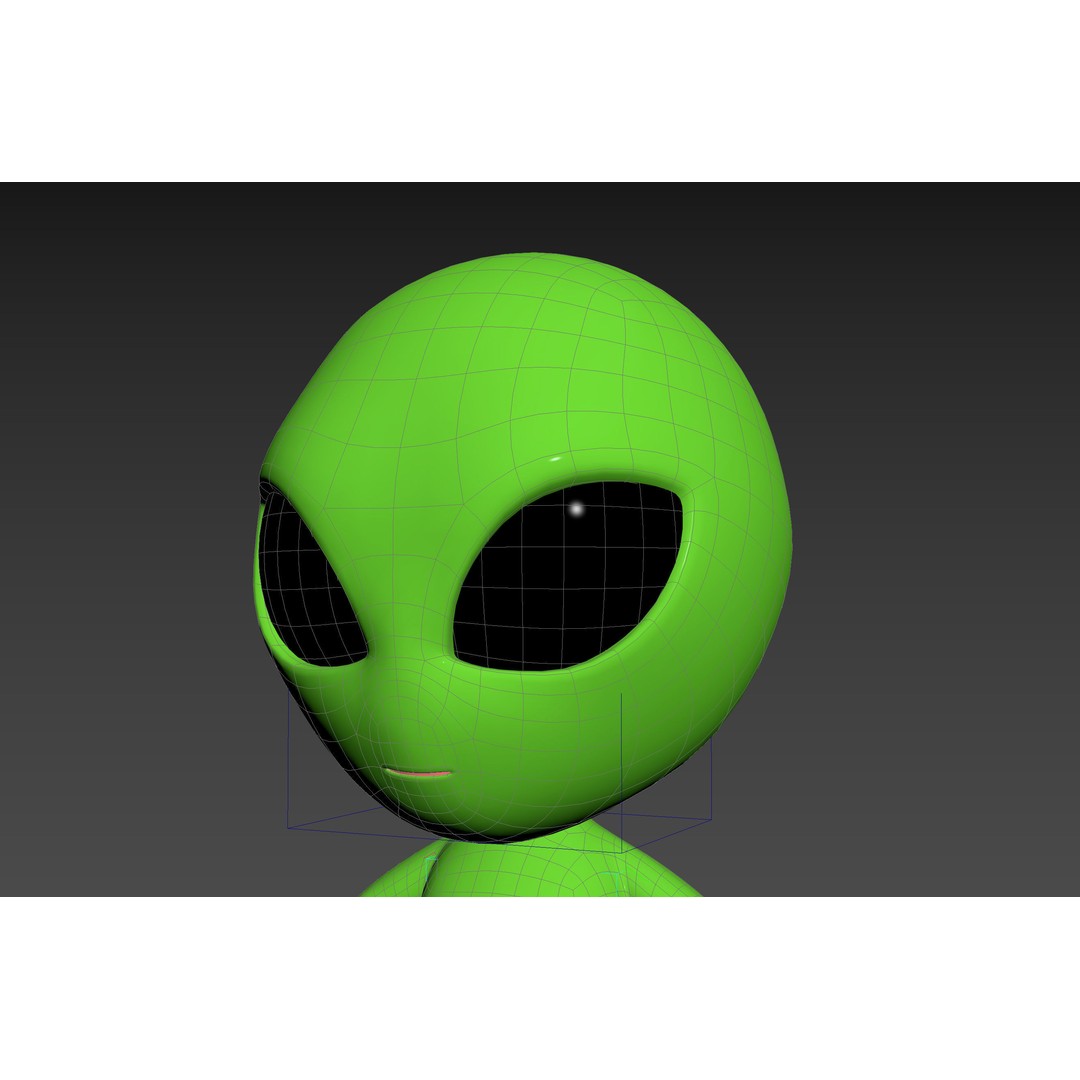 Rigged Alien 3D Model – Cute Cartoon Character, FBX & OBJ - View 37