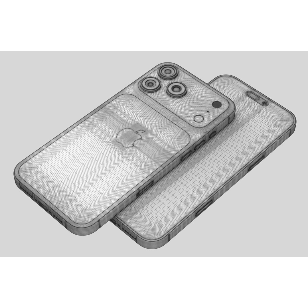 Apple iPhone 17 3D Model – Realistic PBR Asset for Blender, FBX, OBJ - View 11
