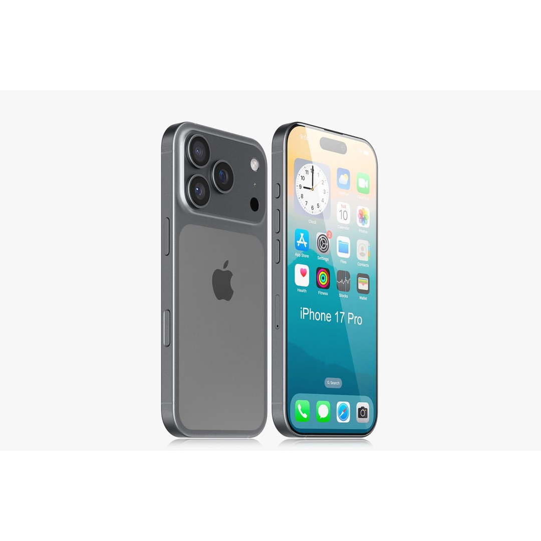 Apple iPhone 17 3D Model – Realistic PBR Asset for Blender, FBX, OBJ - View 15