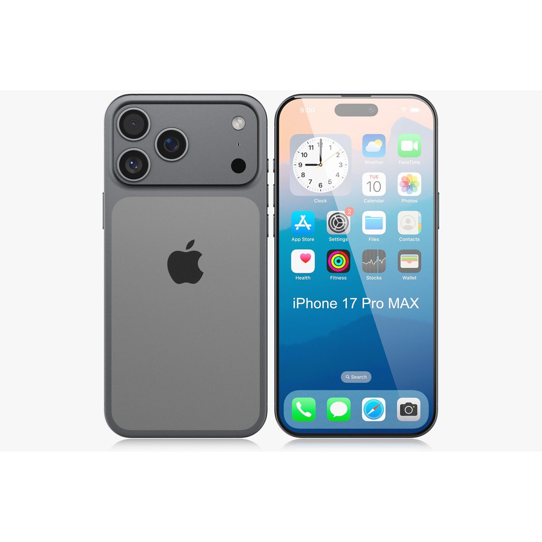 Apple iPhone 17 3D Model – Realistic PBR Asset for Blender, FBX, OBJ - View 4