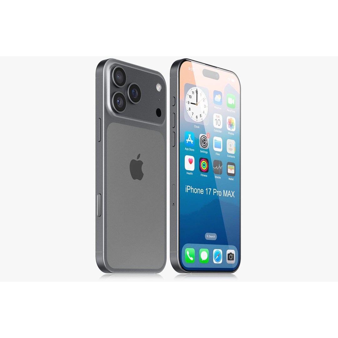 Apple iPhone 17 3D Model – Realistic PBR Asset for Blender, FBX, OBJ - View 8