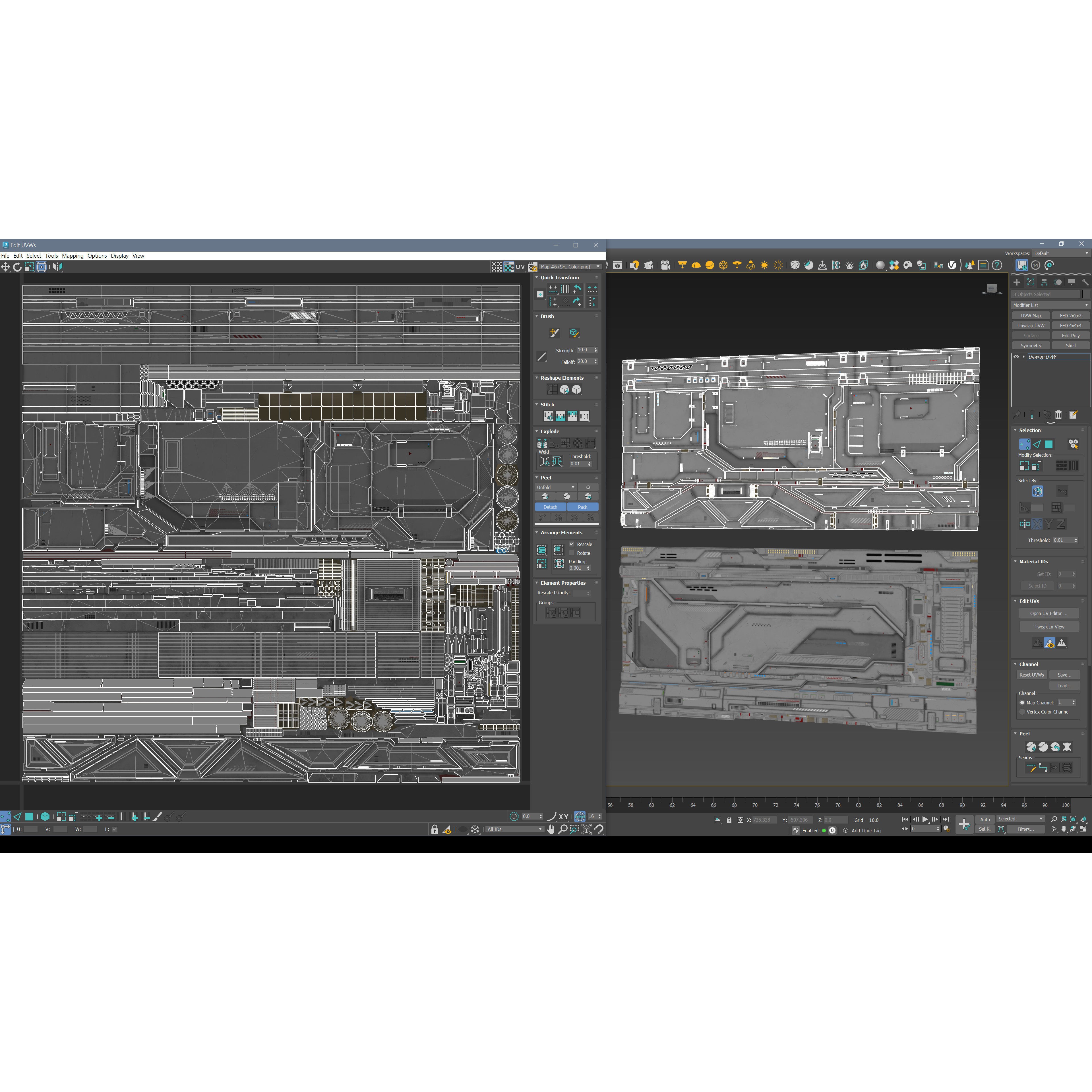 Sci-Fi Architecture Panels Kit Vol 02 - Low-Poly Game-Ready 3D Model - View 16