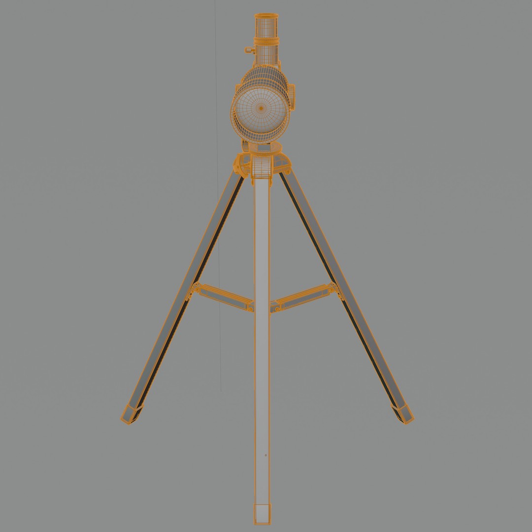 Astronomical Telescope 3D Model – Low Poly Game Asset, FBX & OBJ - View 20