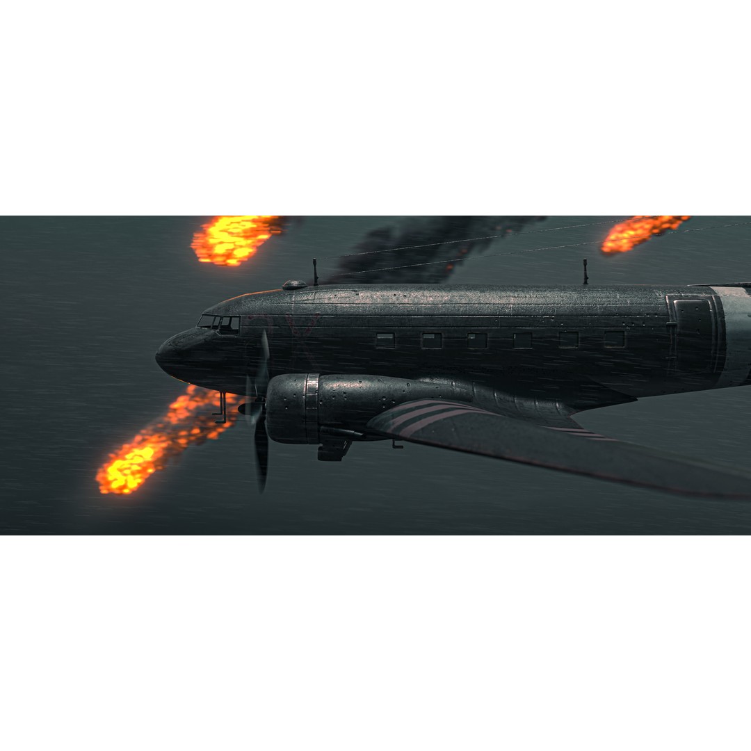 High Resolution Smoke Fire Trail Animations 3D Model – VDB & FBX Formats - View 3