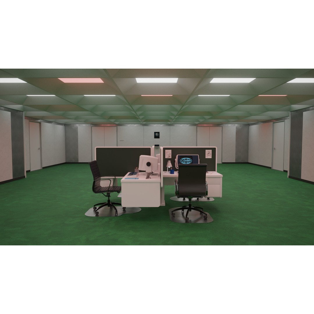 Severance Office 3D Model – High-Quality Architectural Asset, FBX, OBJ - View 19