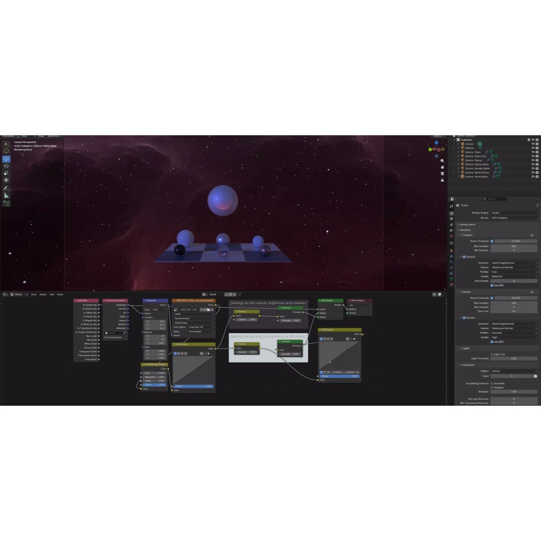 360 Degree 16K HDRI Space Background 3D Model – Equirectangular Environment Map