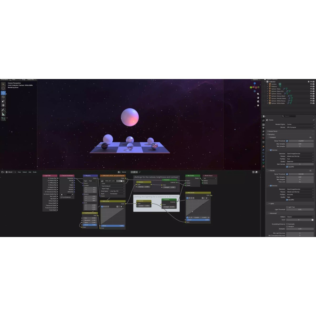 360 Degree 16K HDRI Space Background 3D Model – Equirectangular Environment Map - View 32