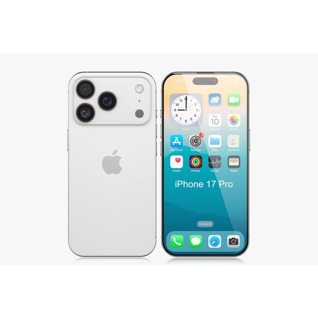 Apple iPhone 17 3D Model – Realistic PBR Geometry, Multiple Formats - View 15
