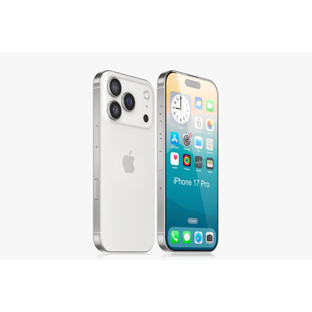 Apple iPhone 17 3D Model – Realistic PBR Geometry, Multiple Formats - View 16