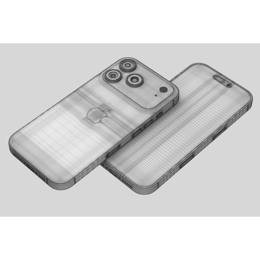 Apple iPhone 17 3D Model – Realistic PBR Geometry, Multiple Formats - View 18
