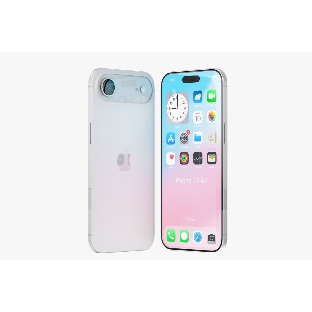 Apple iPhone 17 3D Model – Realistic PBR Geometry, Multiple Formats - View 24